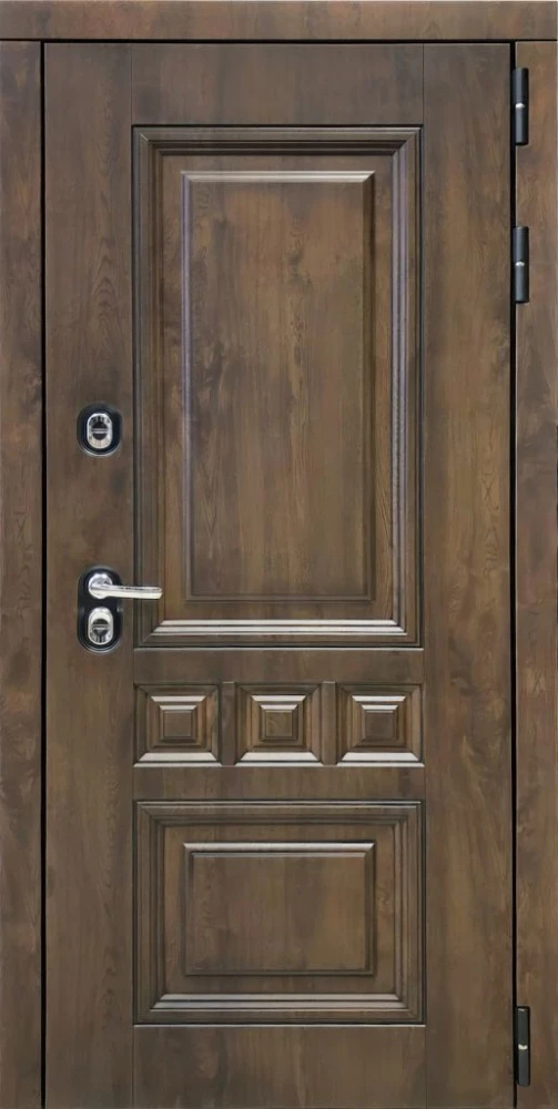 Входная дверь ДвериПРО Аура Алиса (16мм, ПВХ Софт грей, зеркало) DPRO227550 внешняя сторона